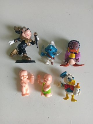 Lote de 6 figuras PVC