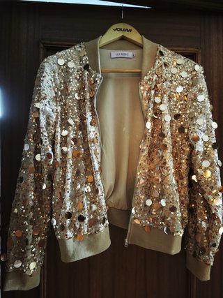 Chaqueta Bomber Lentejuelas Lily Rose Talla Única