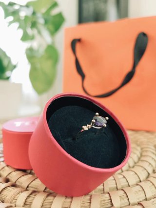 Anillo TOUS con Amatista en Plata de Ley 925