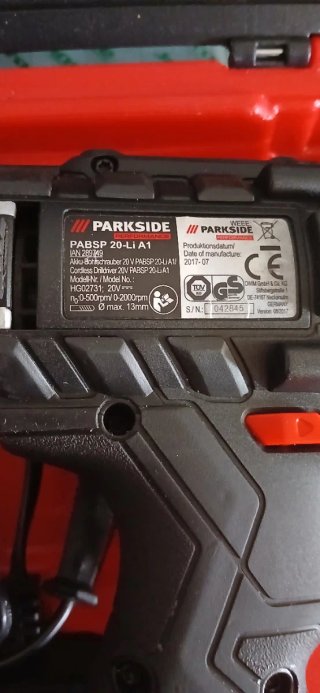 Taladro Parkside Performance 20V