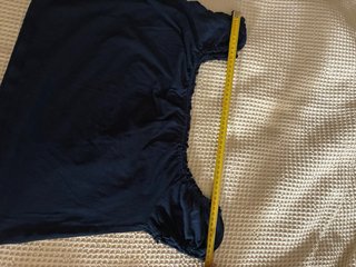 Camiseta American Eagle Azul Hombros Descubiertos