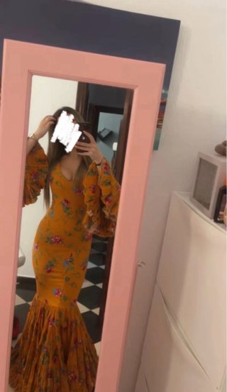 Traje Flamenca Mostaza Talla XS/S