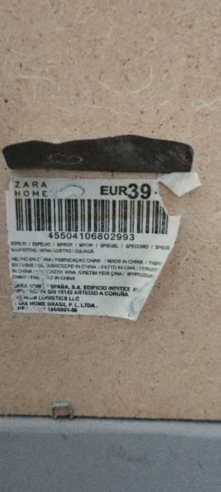 Espejo Zara Home Marco Tallado