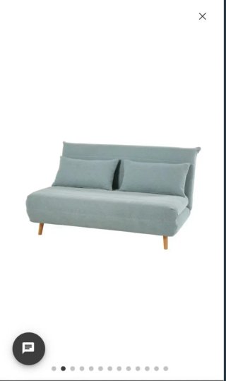 Sofá cama NIO Maisons du Monde verde agua