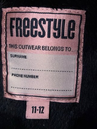 Chaqueta Freestyle azul marino lunares 11-12 años