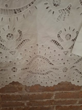 Blusa Verano Zara Blanca Bordada