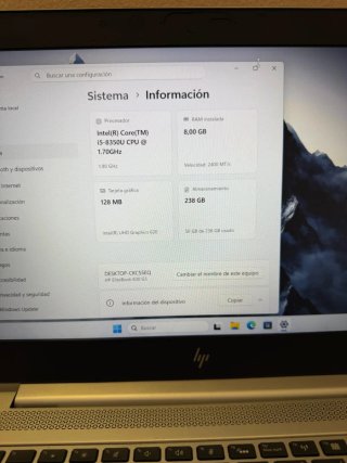 Portátil HP  i5
