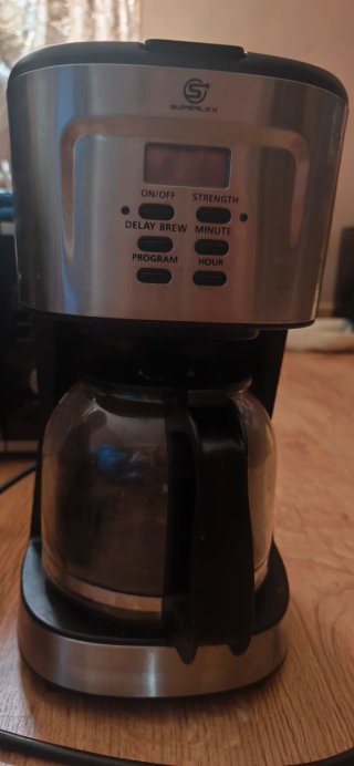 Cafetera Superlex con jarra de cristal