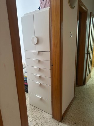 SMÅSTAD / PLATSA estantería con 6 cajones, blanco,