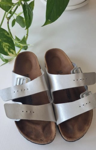 Sandalias Birkenstock Plata Talla 40
