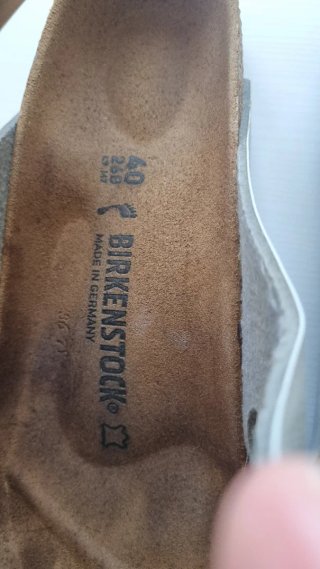 Sandalias Birkenstock Plata Talla 40