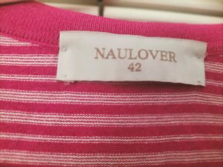 Camiseta Naulover Rayas Rosa Talla XL