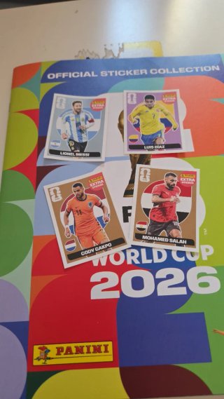 Cromos Panini Mundial 2026 Extra
