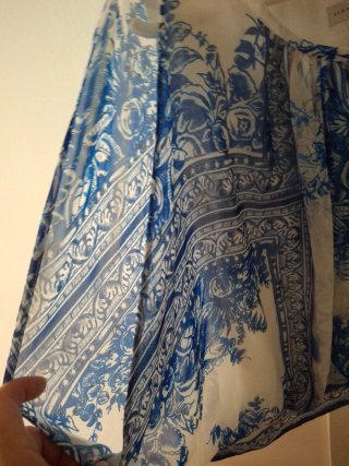 Blusa Alba Conde Estampada Azul