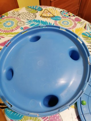 Asiento de baño para bebé azul