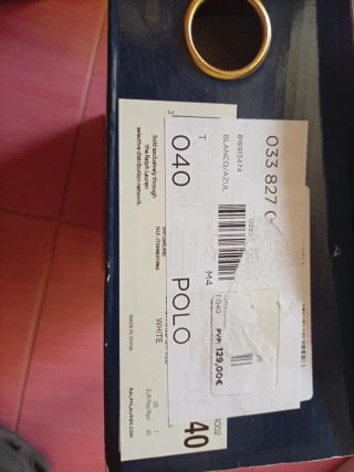 Zapatillas Polo Ralph Lauren Blancas y Azules