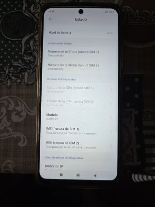 Xiaomi Redmi 12 Negro + regalo funda transparente