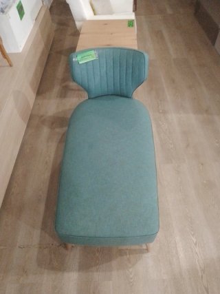 Diván moderno tela verde agua
