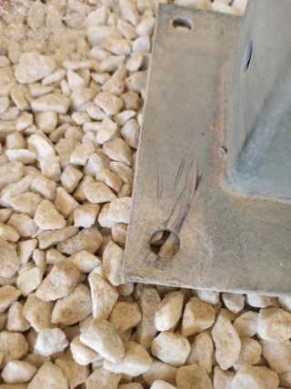 Base para poste metálico