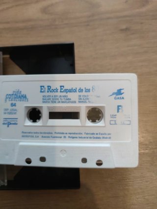 Casete El Rock Español de los 80