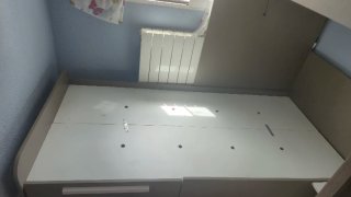 Litera con escritorio y armario