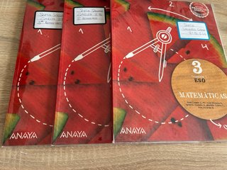 Matemáticas 3 Eso Anaya Operación Mundo , 3 Libros