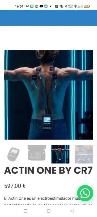 Electroestimulador Muscular Actin One by CR7
