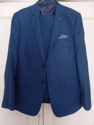 Traje de chaqueta azul