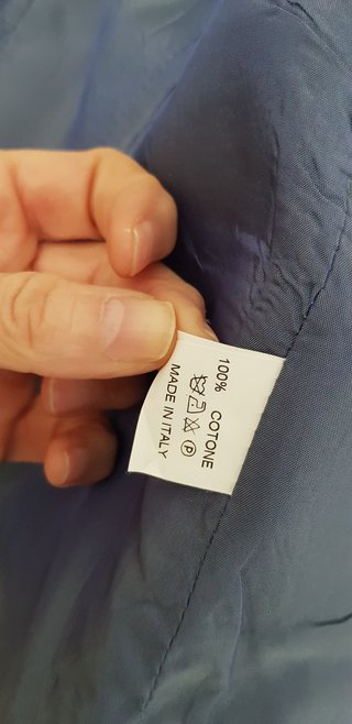 Giacca azzurra cotone 100% Y2K taglia XS