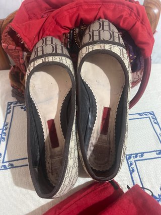 Zapatos CH y bolso Musgo