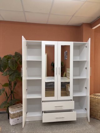 Armario blanco con puertas  - envio gratis