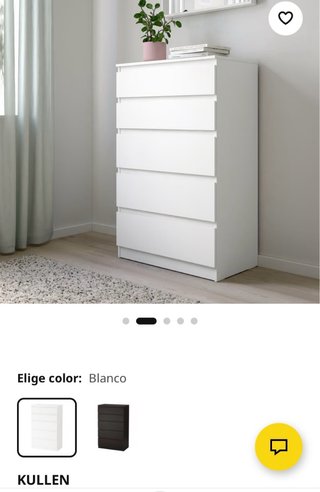 Cómoda Kullen Ikea Blanca