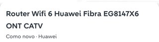 Router Huawei Fibra Wifi 6 EG8147X6
