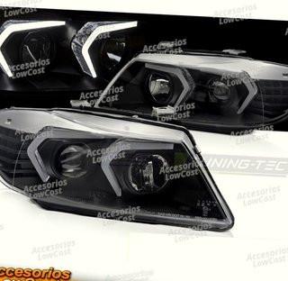 FAROS LED NEGROS para BMW E90/E91 05-08
