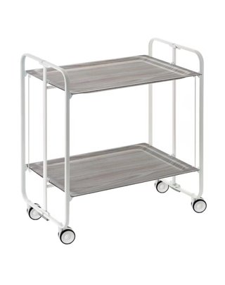 Mesa camarera auxiliar metal y madera