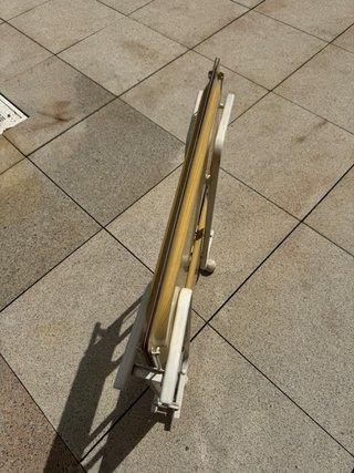 Mesa camarera auxiliar metal y madera