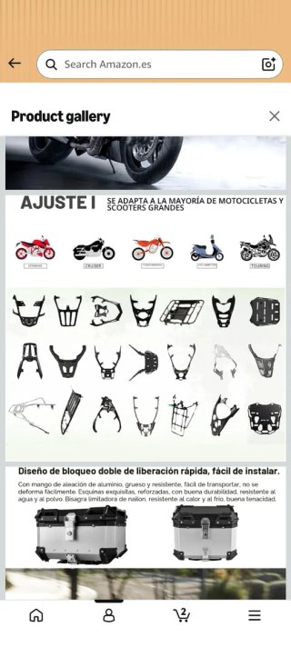Bauletto Moto Qawner 65L Aluminio