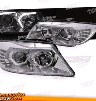 FAROS LED CROMADOS para BMW E90/E91 05-08