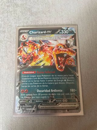 Carta Pokémon Charizard EX Teracristal 330 PS