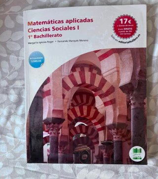 Libro Matemáticas 1° Bachillerato