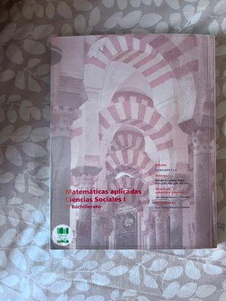 Libro Matemáticas 1° Bachillerato