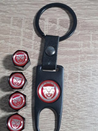 Tapones Válvula Jaguar + Llavero