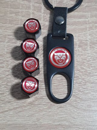 Tapones Válvula Jaguar + Llavero