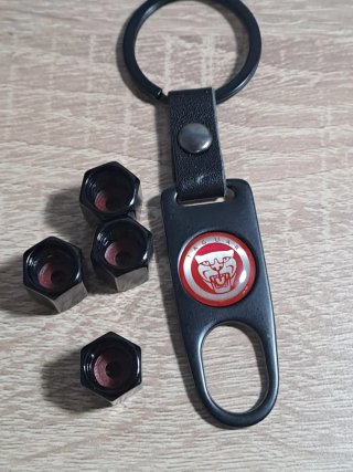 Tapones Válvula Jaguar + Llavero