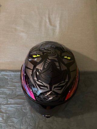 Casco Moto Scorpion Negro Diseño Color