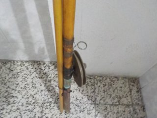 Caña de pescar Antigua VINTAGE años 70 de 3,9 m