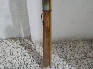 Caña de pescar Antigua VINTAGE años 70 de 3,9 m