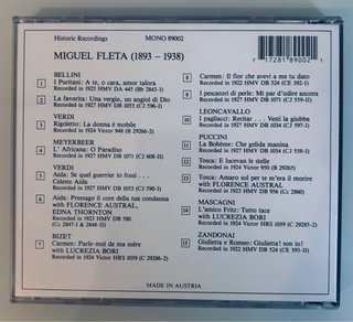 Lote 4 CDs Ópera: Pavarotti, Callas, Fleta