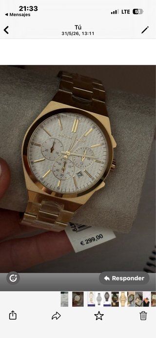Costo 300€ Reloj Michael Kors