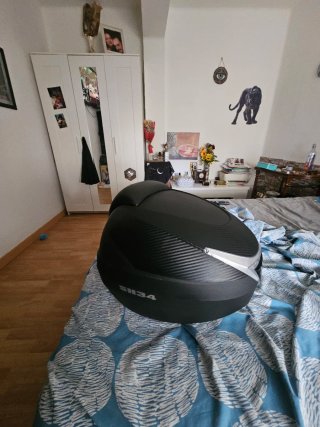 Maleta para moto SHAD negra lleva parrilla complet